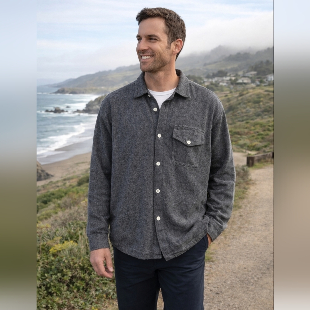 CP SHADES Herringbone Shirt Jacket Like New